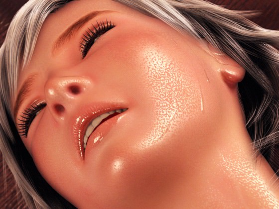 エロで感じてるアーシェの3DCG画像